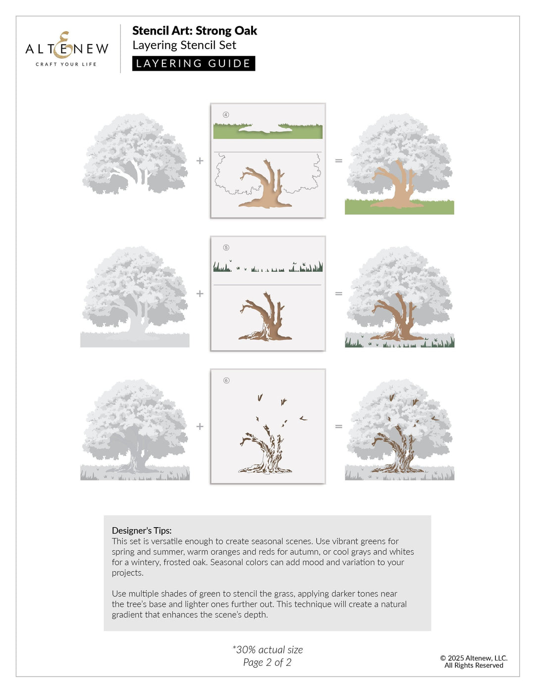 Stencil Art: Strong Oak & Add-on Die Bundle