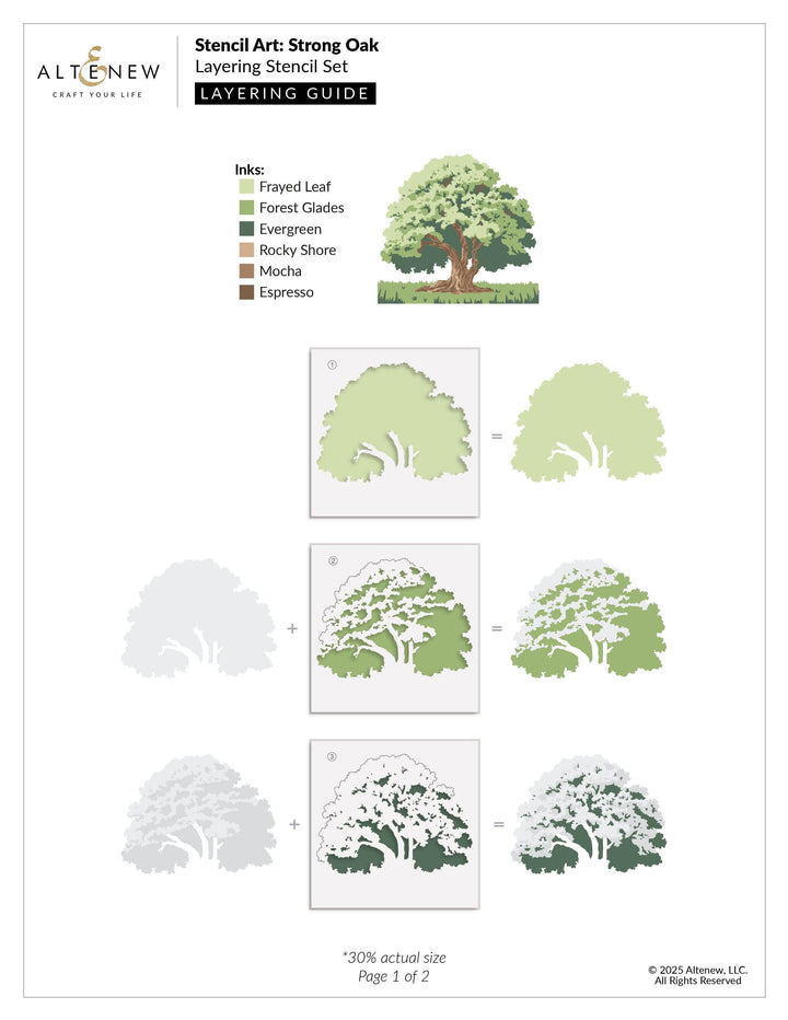 Stencil Art: Strong Oak & Add-on Die Bundle