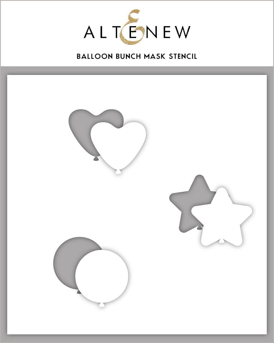 Photocentric Stencil Balloon Bunch Mask Stencil