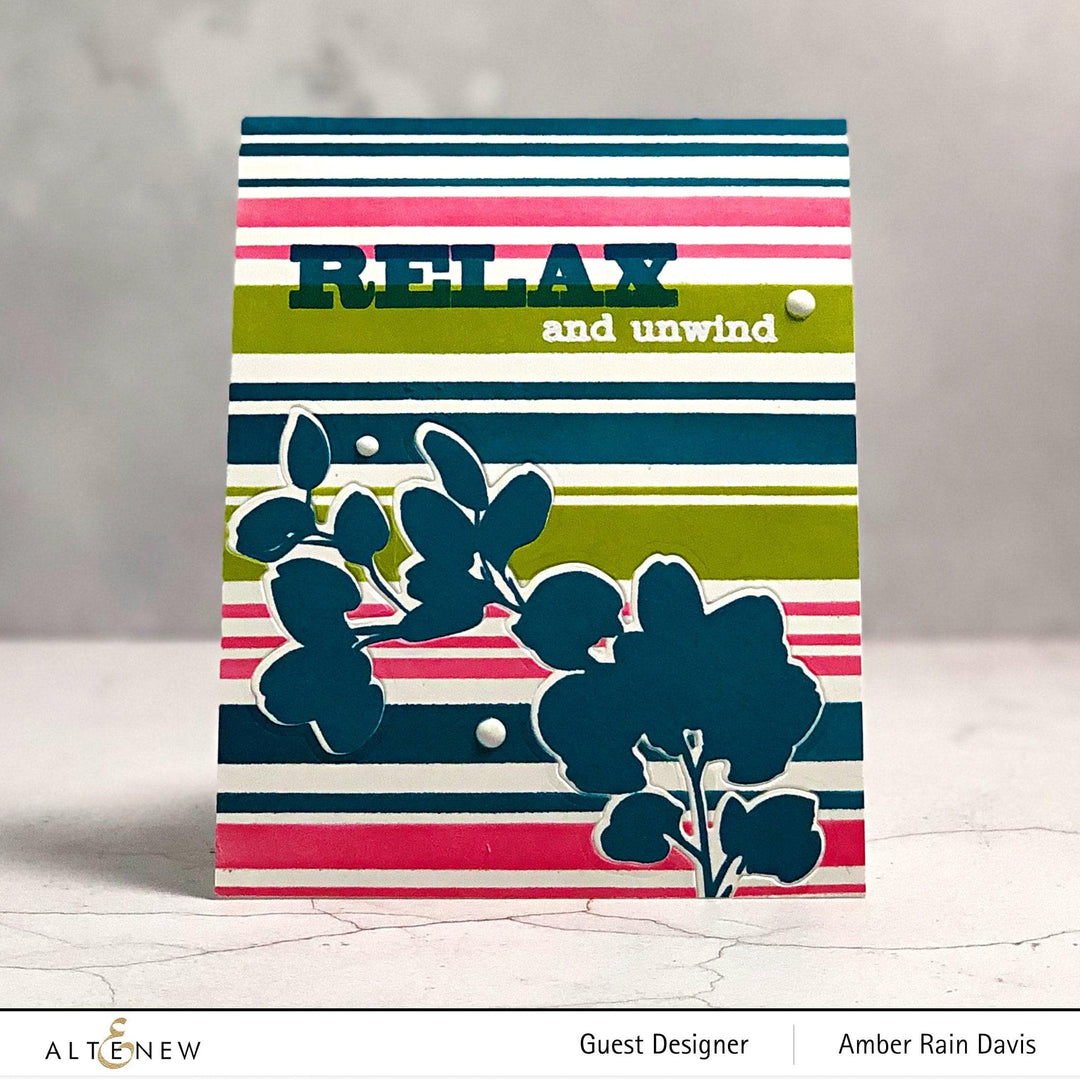 Photocentric Stencil Beach Towel Stripes Stencil