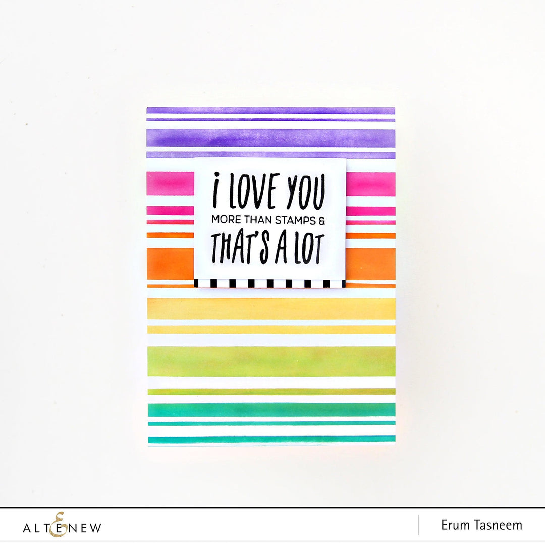 Photocentric Stencil Beach Towel Stripes Stencil