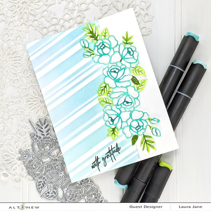 Photocentric Stencil Beach Towel Stripes Stencil