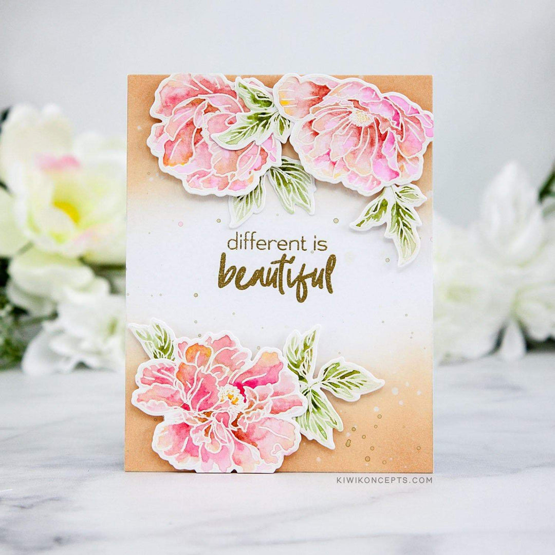 Photocentric Stencil Beautiful Peony Mask Stencil