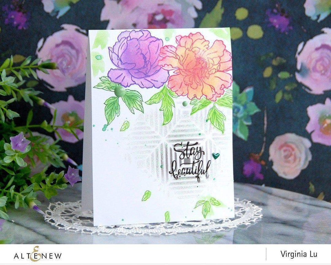 Photocentric Stencil Beautiful Peony Mask Stencil