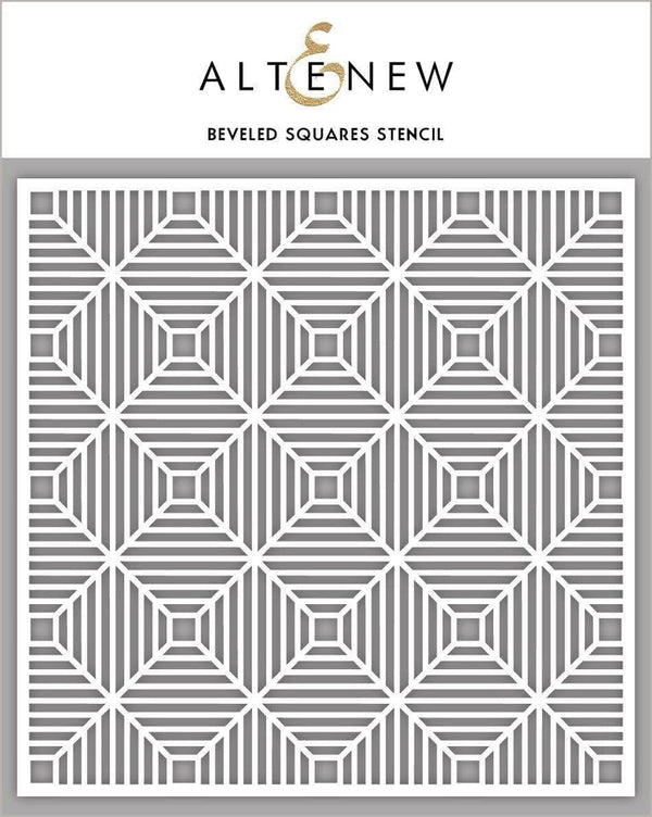 Photocentric Stencil Beveled Squares Stencil