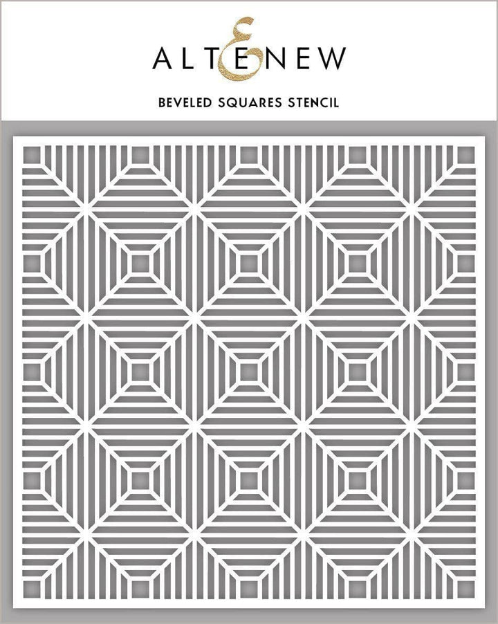Photocentric Stencil Beveled Squares Stencil
