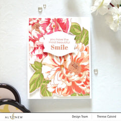 Billowing Peonies Layering Stencil Set 12 In 1