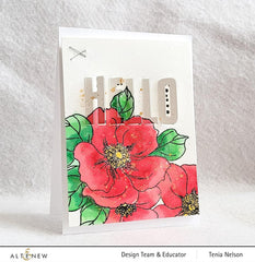 Billowing Peonies Layering Stencil Set 12 In 1