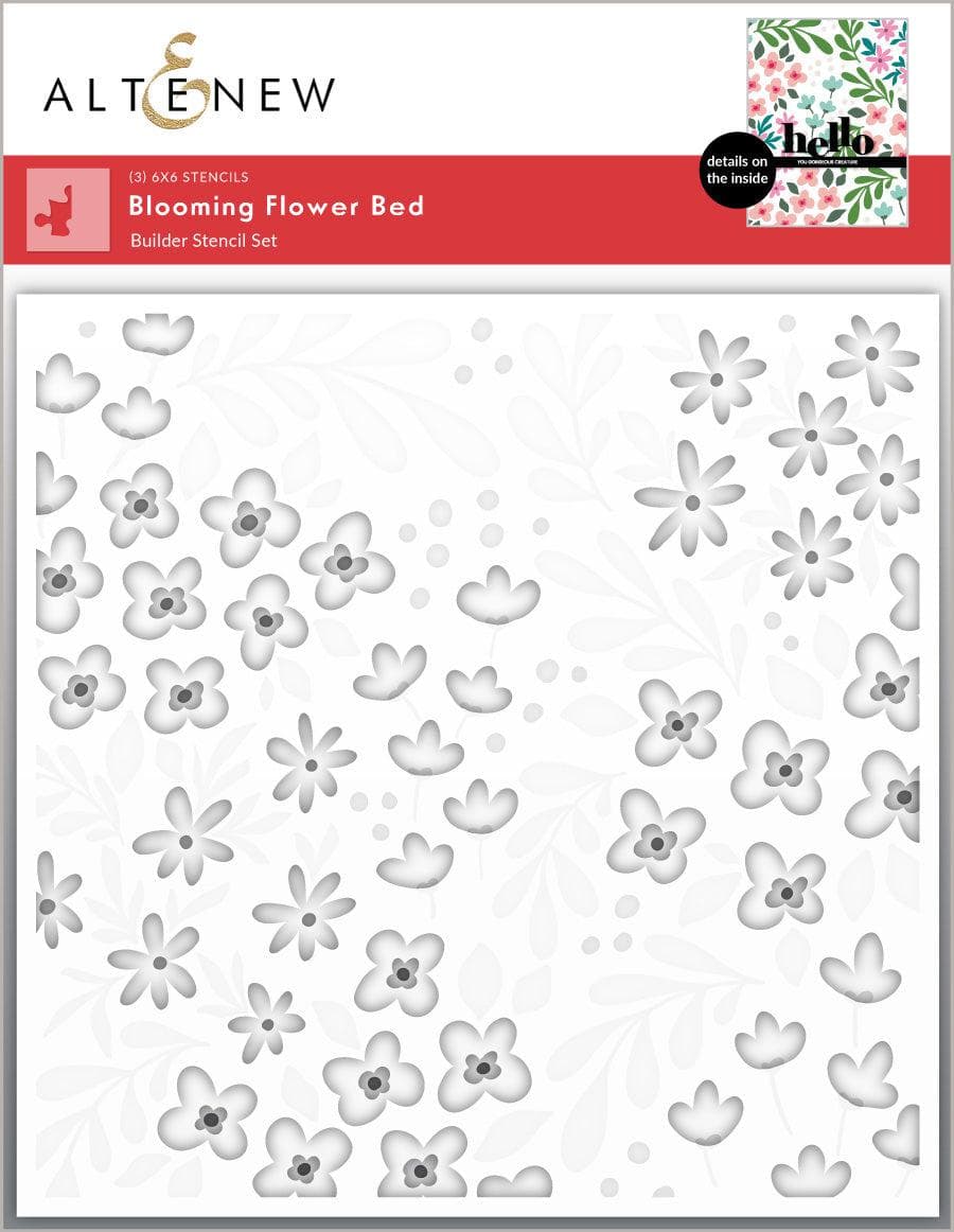 Blooming Flower Bed Stencil Blooming Flower Bed Stencil