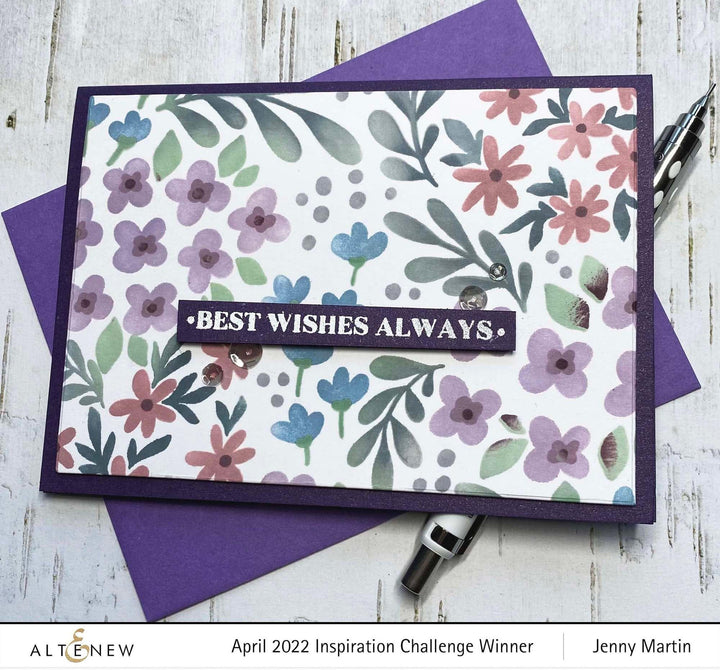 Photocentric Stencil Blooming Flower Bed Stencil Set (3 in 1)