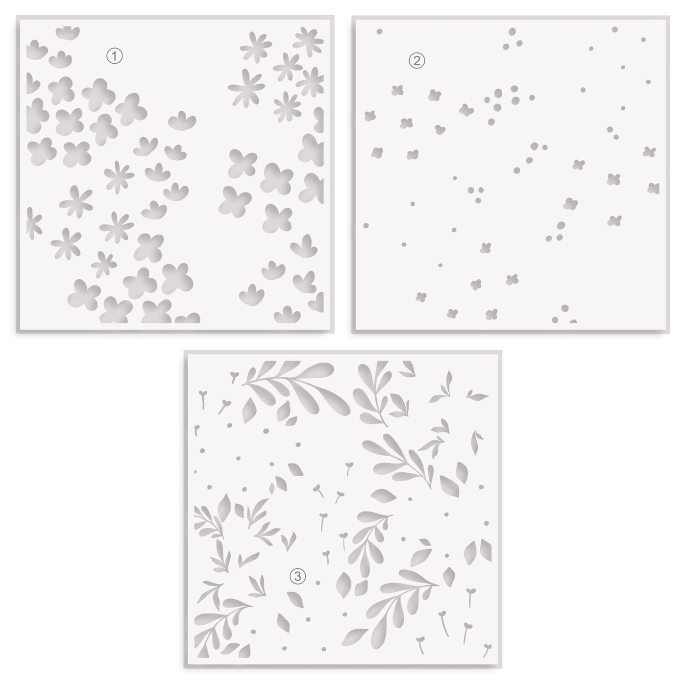 Photocentric Stencil Blooming Flower Bed Stencil Set (3 in 1)