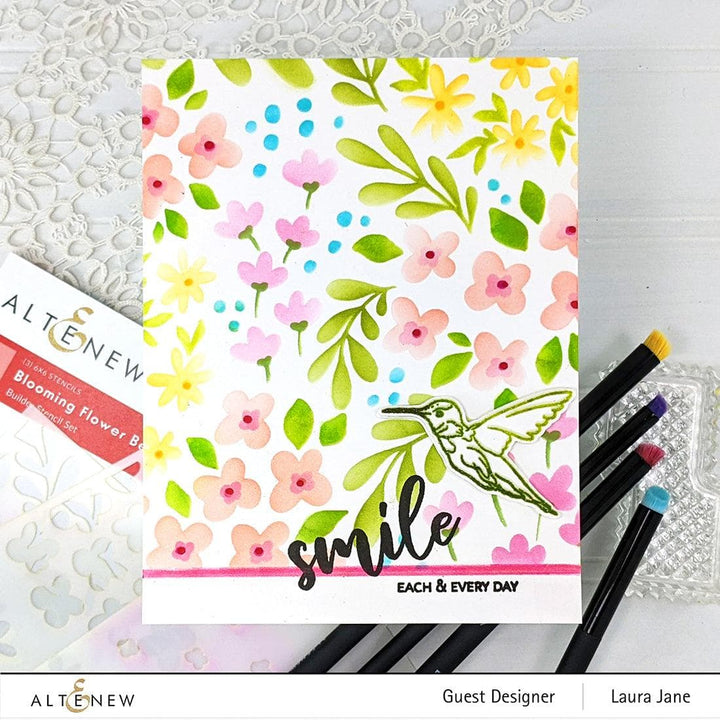 Photocentric Stencil Blooming Flower Bed Stencil Set (3 in 1)