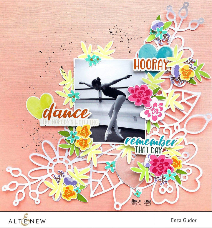 Photocentric Stencil Bold Bunch Mask Stencil