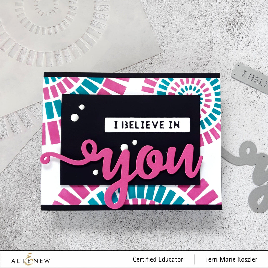 Photocentric Stencil Brick Rosette Builder Stencil Set (2 in 1)