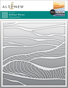 Brilliant Waves Background Stencil