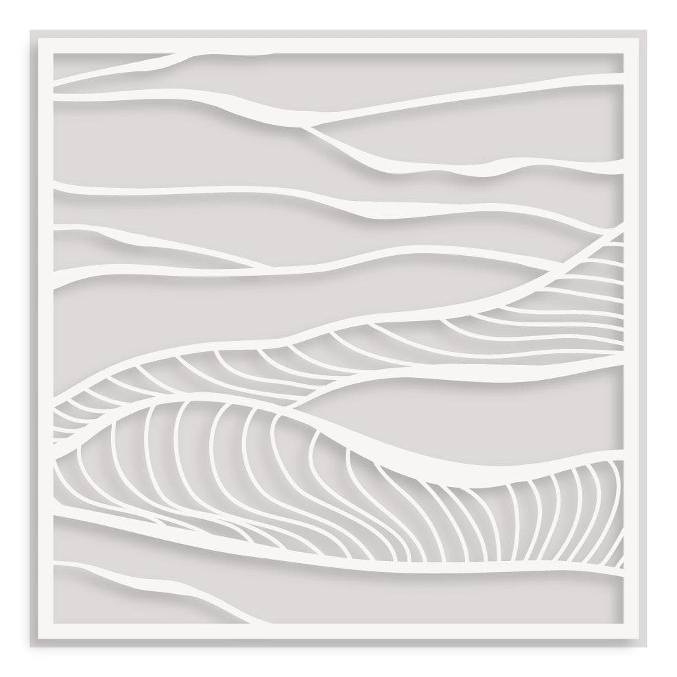 Brilliant Waves Background Stencil