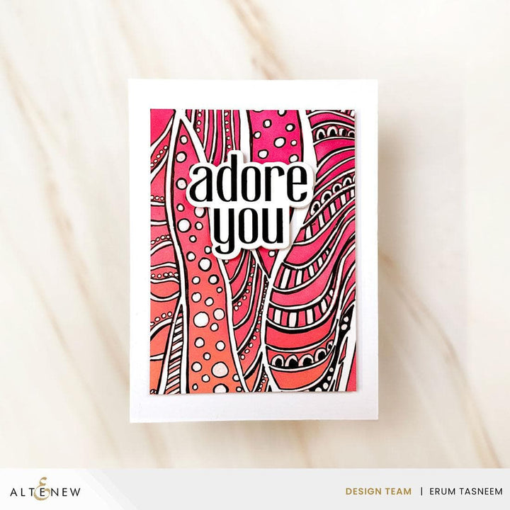 Brilliant Waves Background Stencil