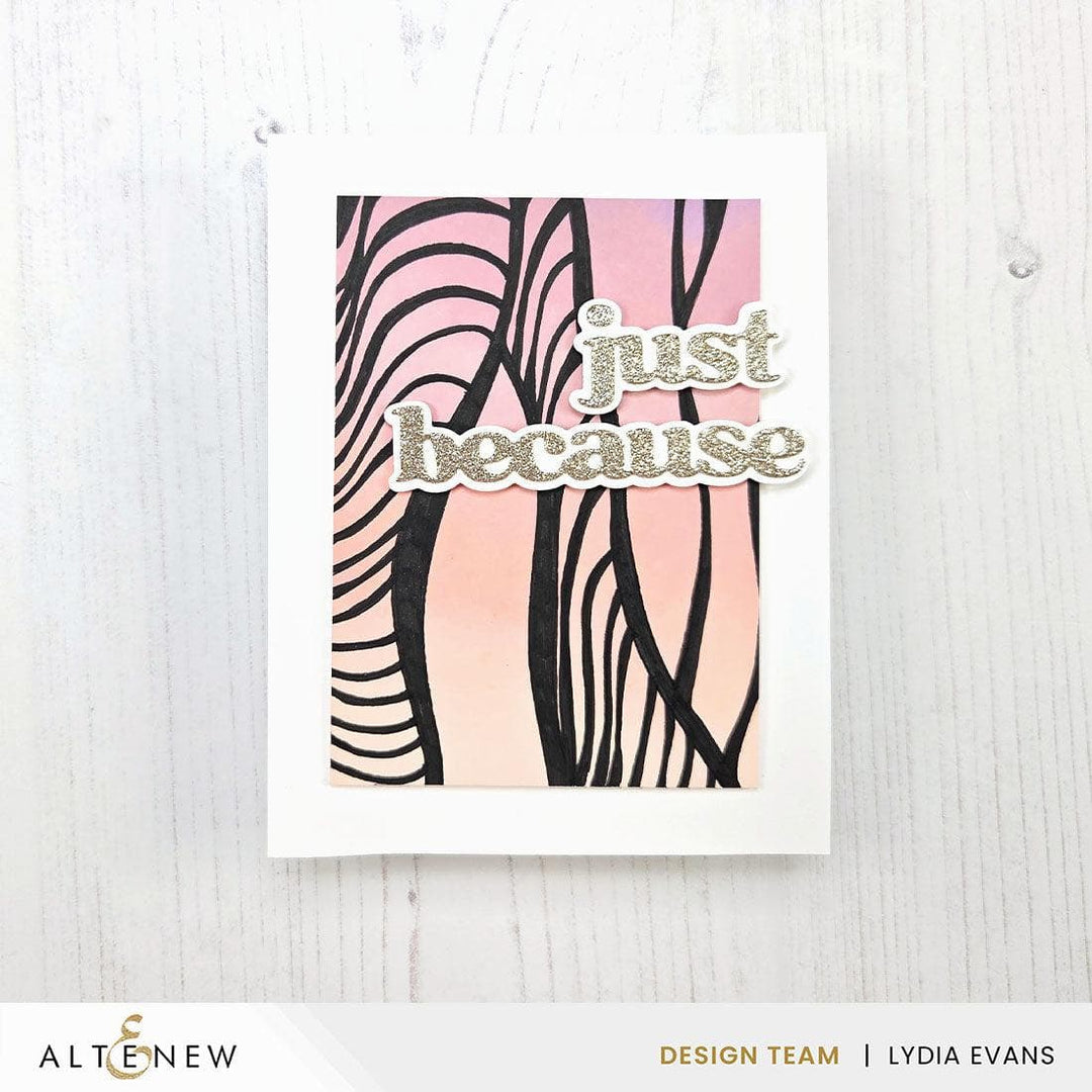 Brilliant Waves Background Stencil