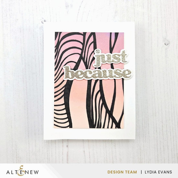 Brilliant Waves Background Stencil