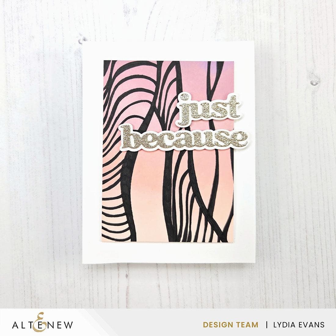 Brilliant Waves Background Stencil