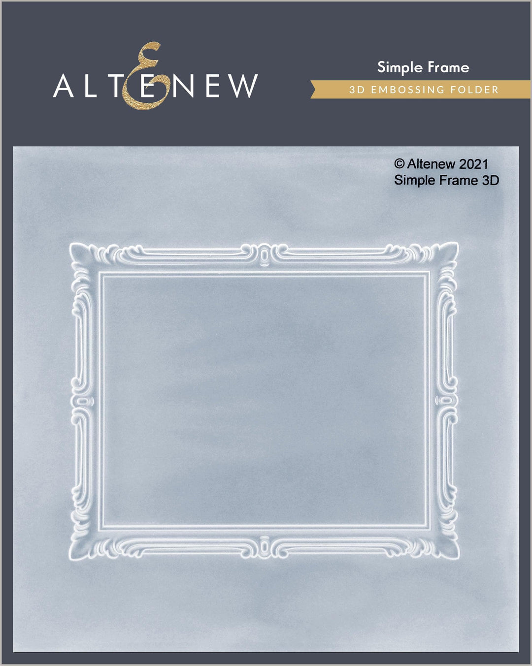 Altenew Stencil Bundle Simple Frame 3D Embossing Folder & Mask Stencil Bundle