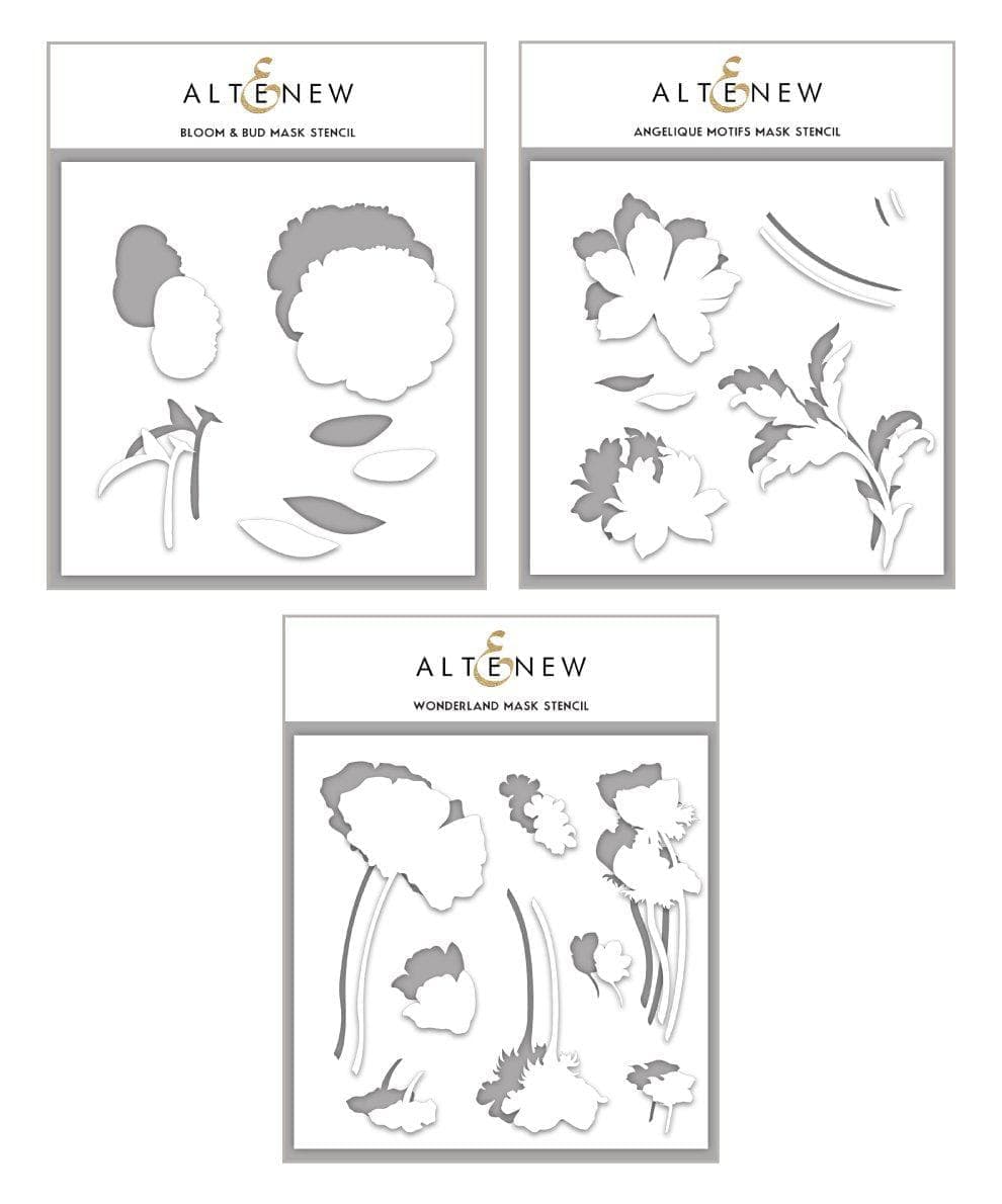 Altenew Amazing Astrology Mask Stencil Bundle featuring detailed celestial and zodiac designs for creative crafting projects.