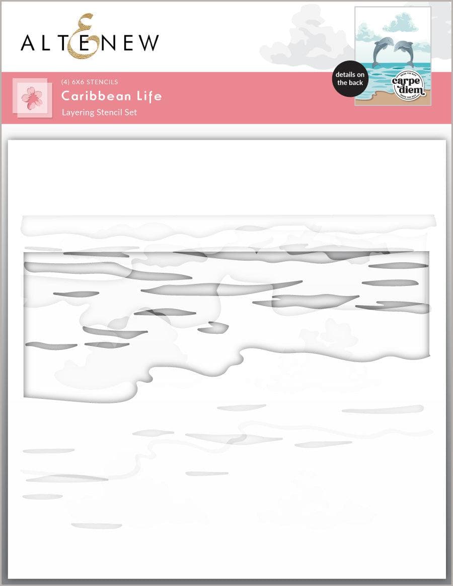EXP Factors Stencil Caribbean Life Layering Stencil Set (4 in 1)