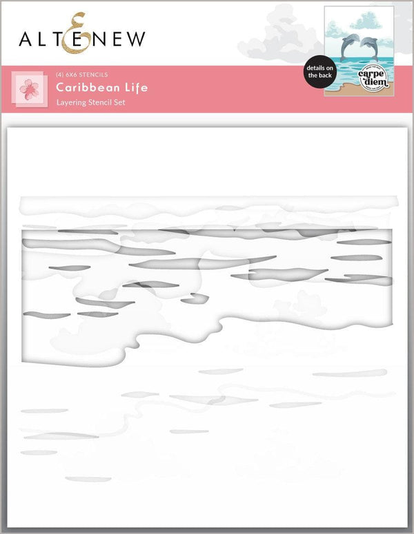 EXP Factors Stencil Caribbean Life Layering Stencil Set (4 in 1)