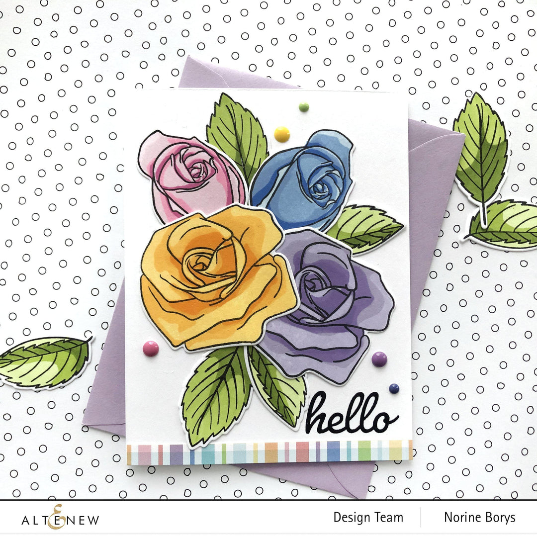 Photocentric Stencil Cartoon Rose Mask Stencil