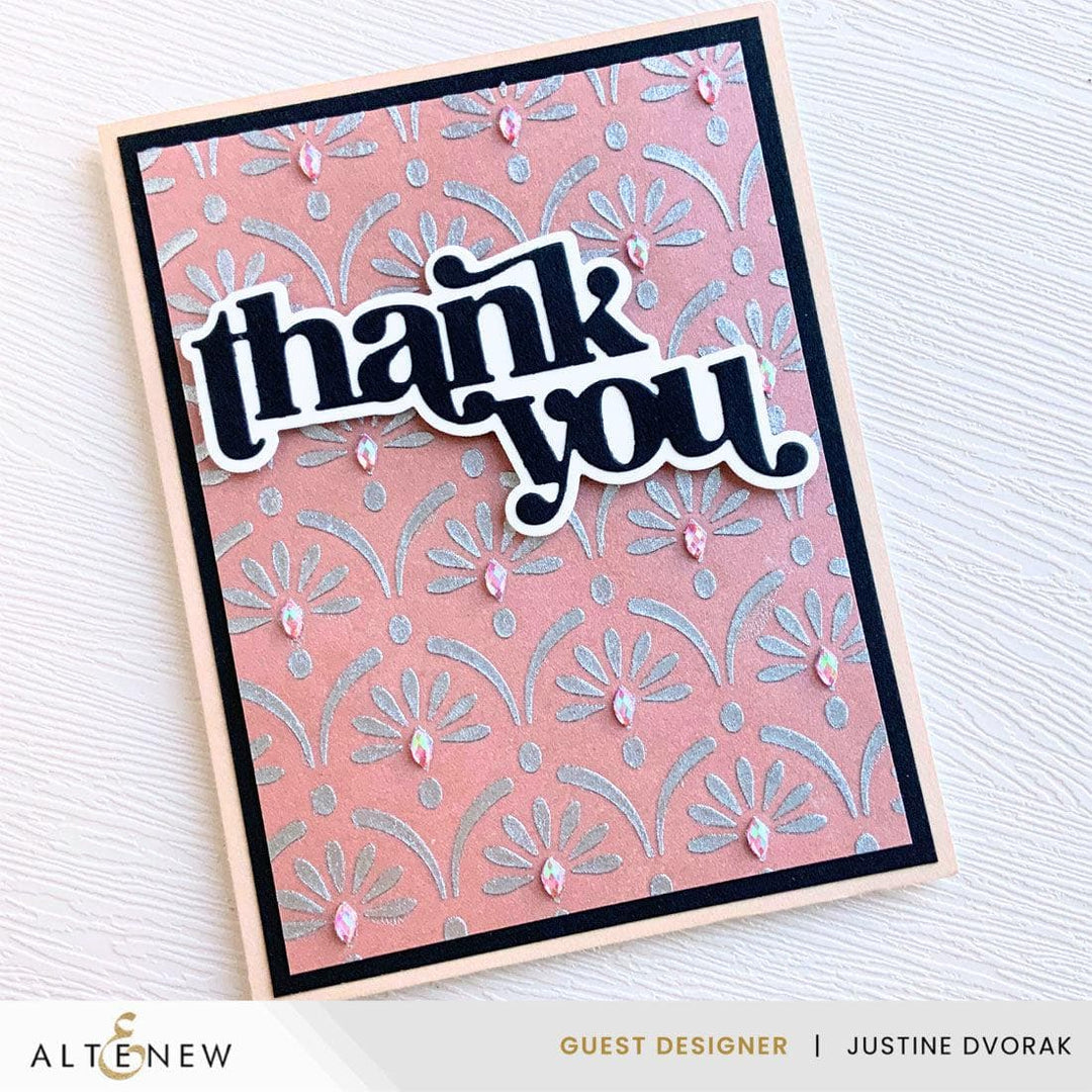 Cascading Elegance Stencil