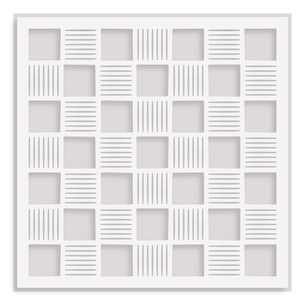 Checkerboard Tiles Background Stencil