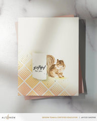 Checkerboard Tiles Background Stencil