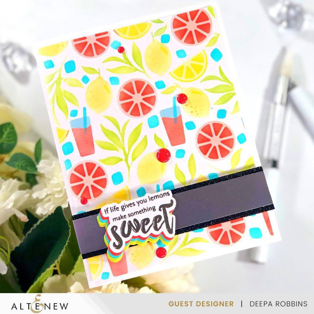 EXP Factors Stencil Citrus Fruits Pattern Layering Stencil Set (4 in 1)