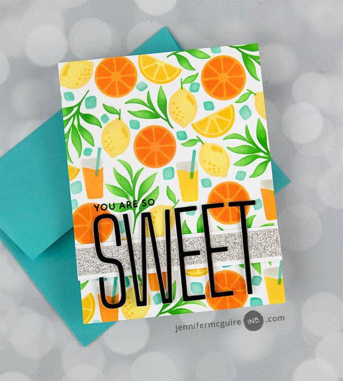EXP Factors Stencil Citrus Fruits Pattern Layering Stencil Set (4 in 1)