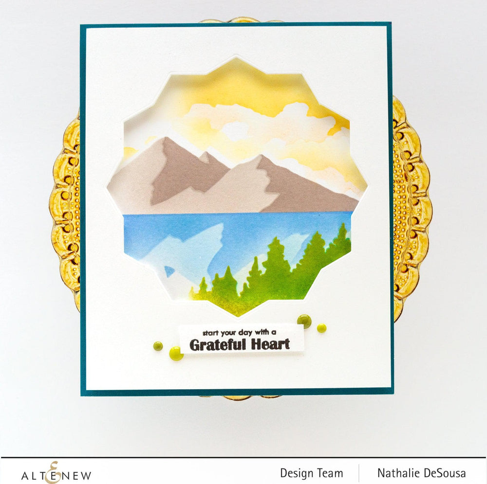 Photocentric Stencil Cloud Scene Stencil