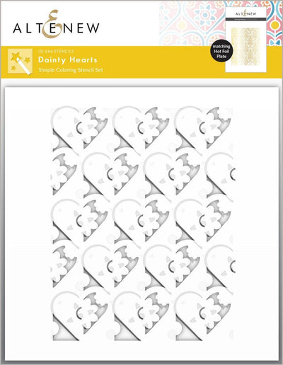 Dainty Hearts Stencil Set (3 in 1)