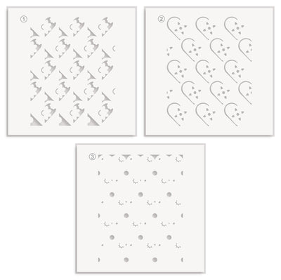 Dainty Hearts Stencil Set (3 in 1)