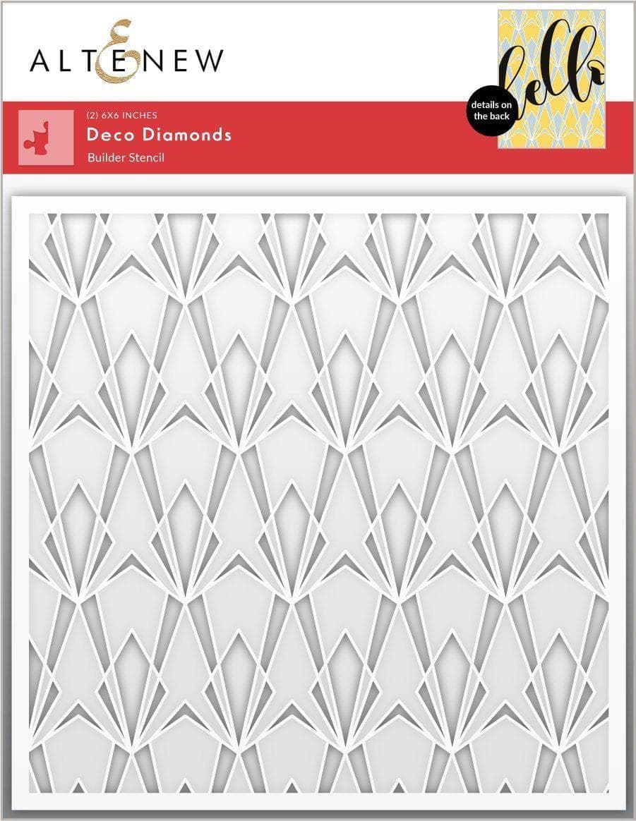 EXP Factors Stencil Deco Diamonds Stencil Set (2 in 1)