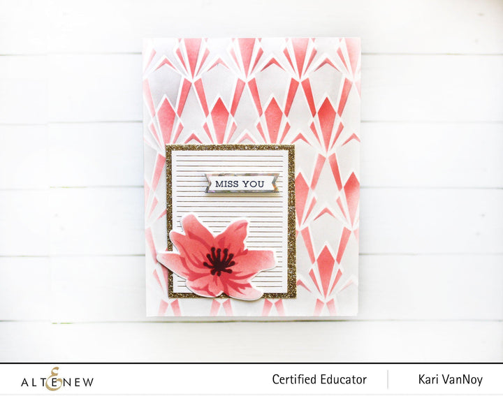 EXP Factors Stencil Deco Diamonds Stencil Set (2 in 1)