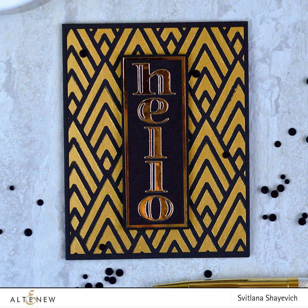 Photocentric Stencil Deco Wallpaper Stencil