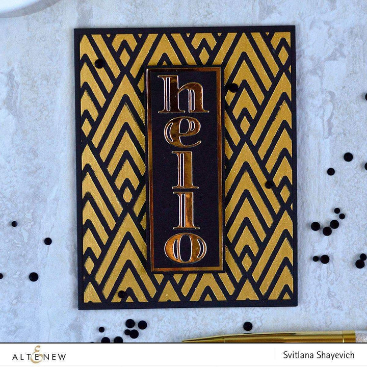 Photocentric Stencil Deco Wallpaper Stencil