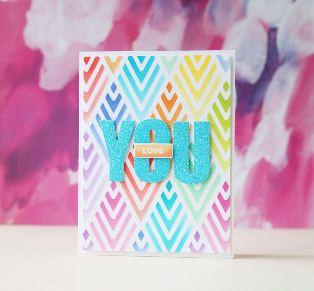 Photocentric Stencil Deco Wallpaper Stencil