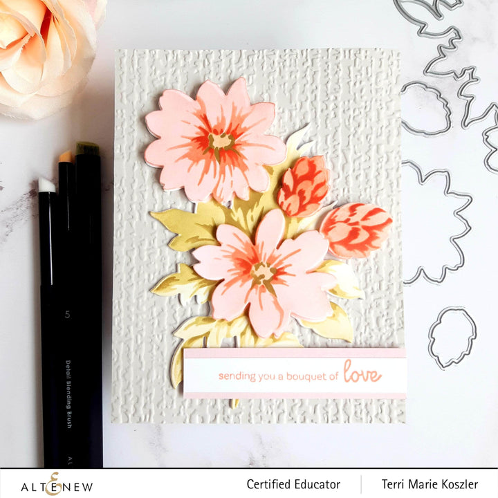 Altenew Stencil & Die Bundle Flower Bunch Layering Stencil & Die Bundle