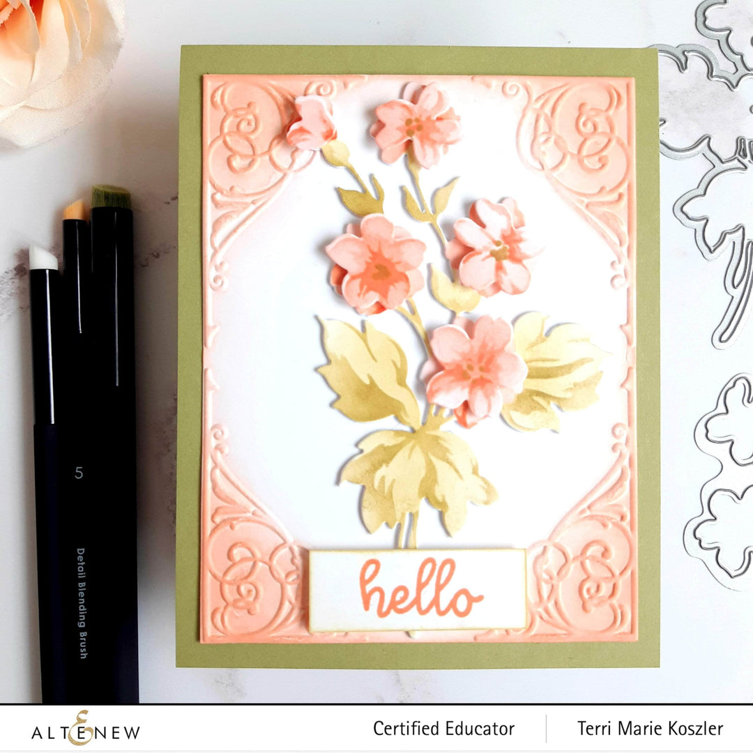 Altenew Stencil & Die Bundle Hill Blossoms Layering Stencil & Die Bundle