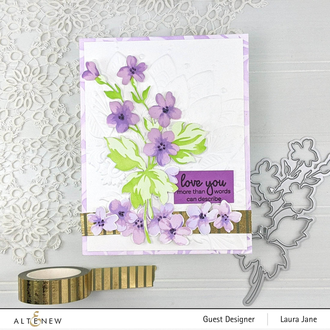 Altenew Stencil & Die Bundle Hill Blossoms Layering Stencil & Die Bundle