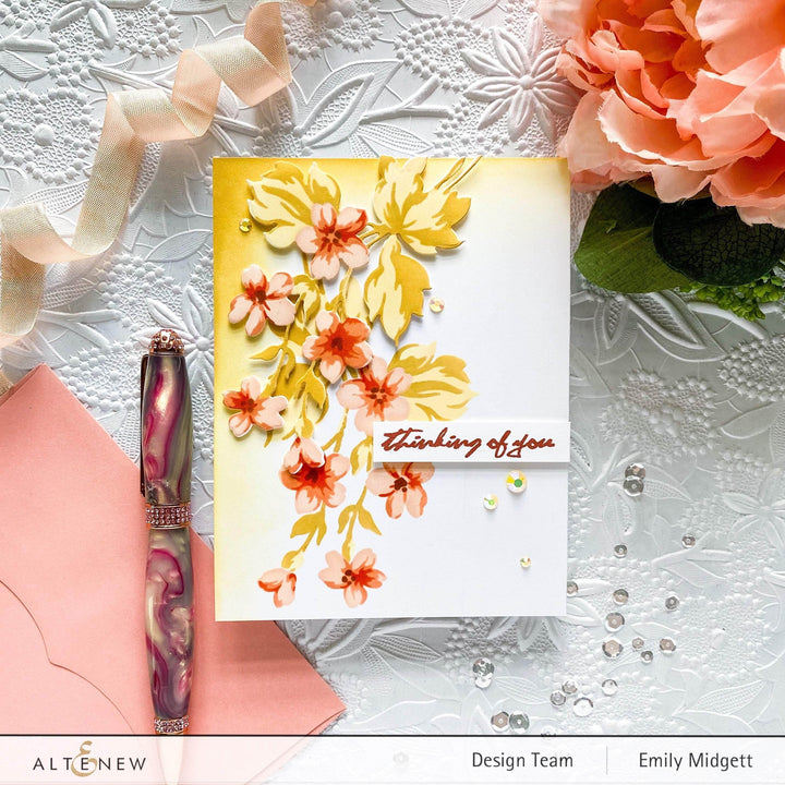 Altenew Stencil & Die Bundle Hill Blossoms Layering Stencil & Die Bundle