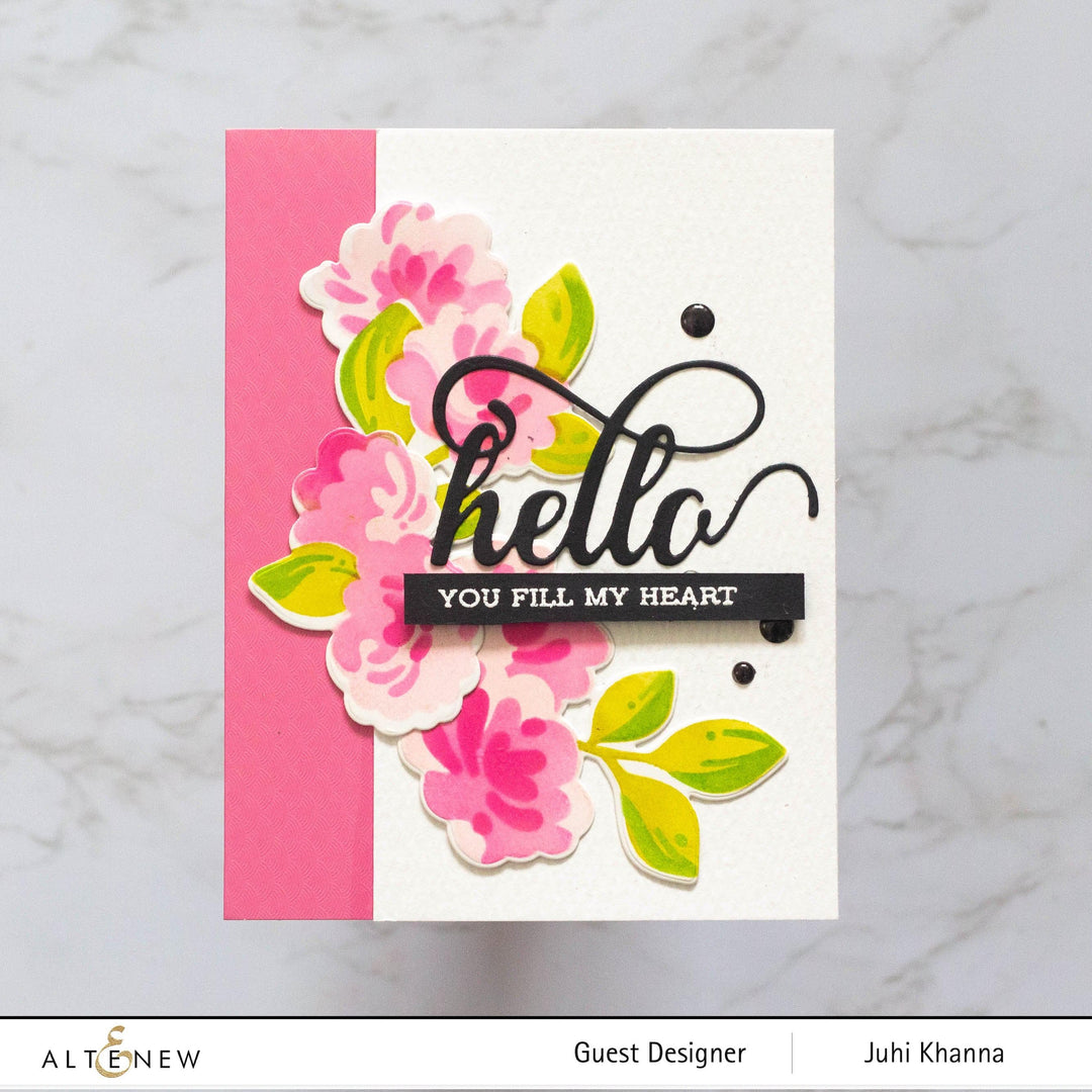 Altenew Stencil & Die Bundle Blobby Roses Stencil & Die Bundle
