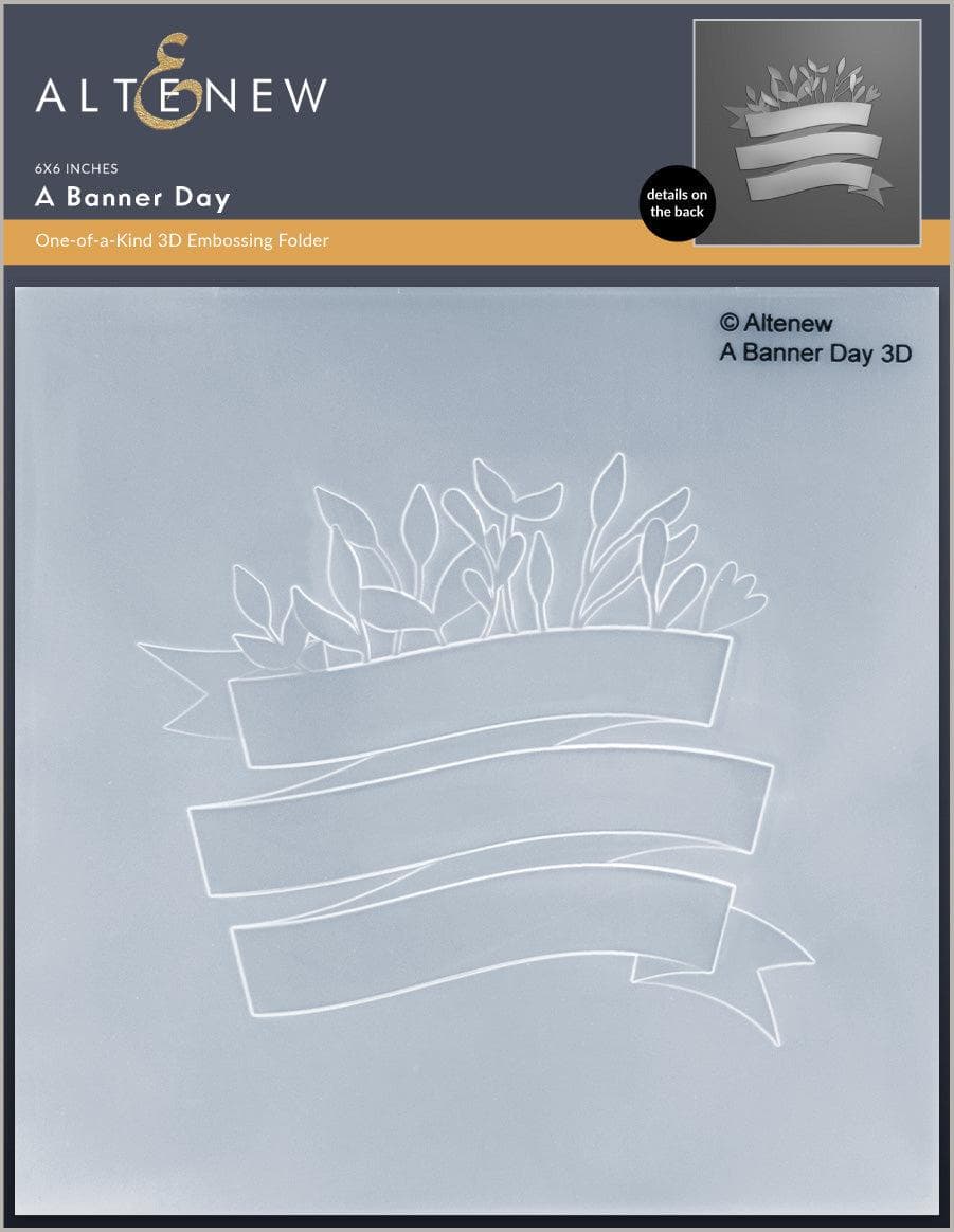 Altenew Stencil & Die & Embossing Folder Bundle A Banner Day