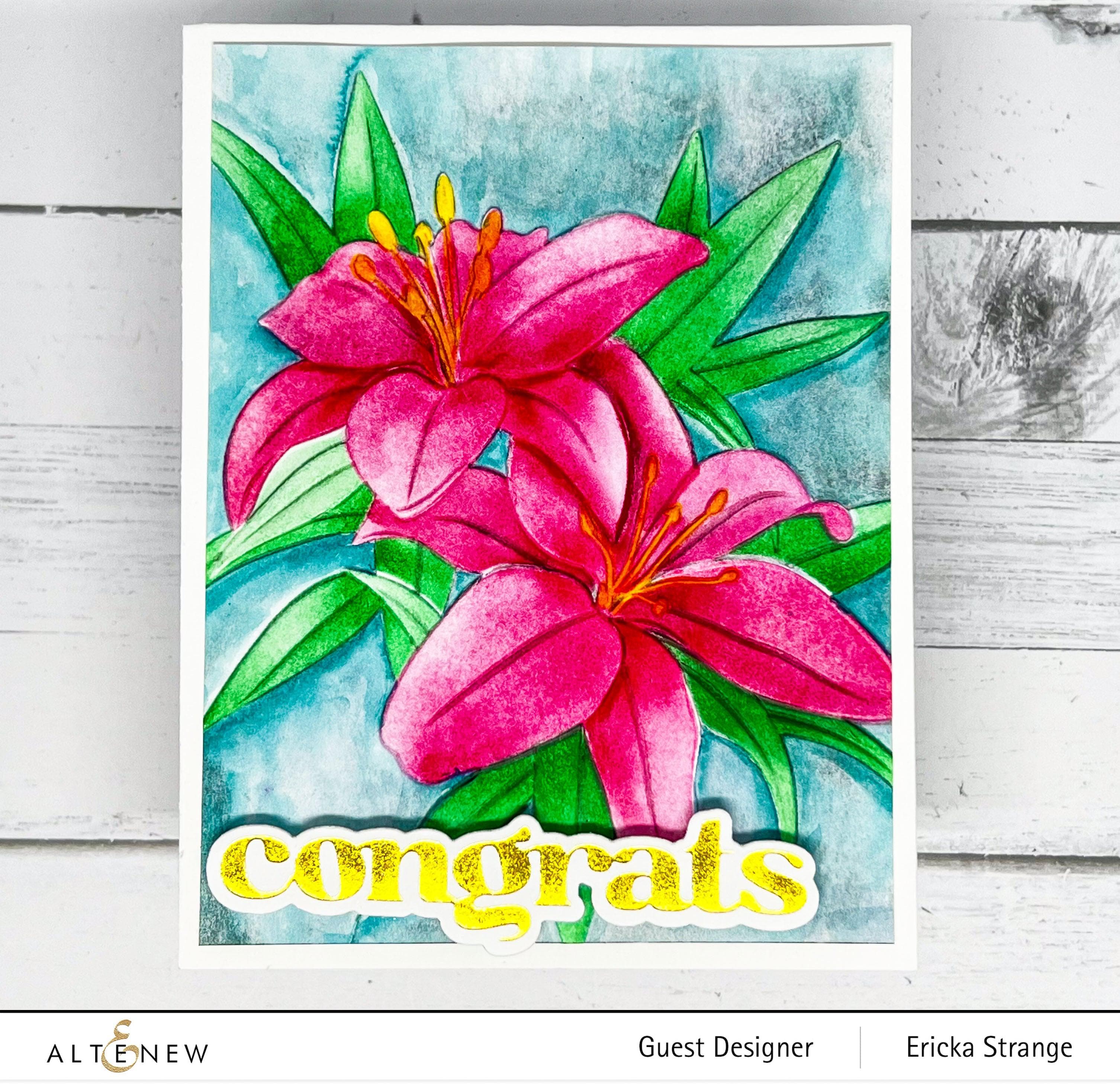 Dreamy Daylilies Stencil & Die Bundle | Altenew