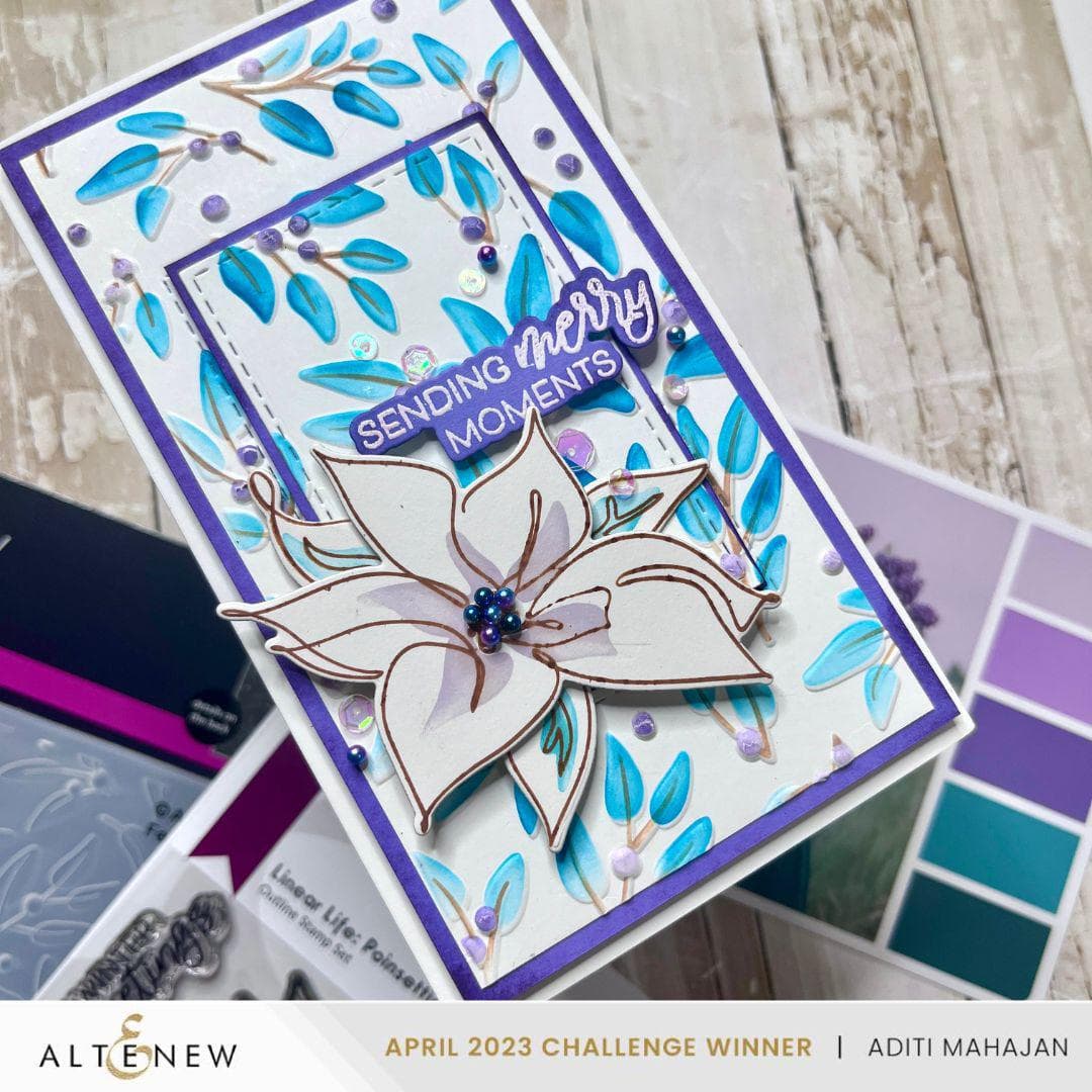 Altenew Stencil & Die & Embossing Folder Bundle Festive Greenery